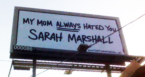 Sarah Marshall Billboard