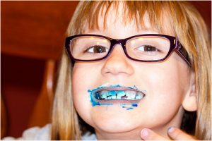blue teeth