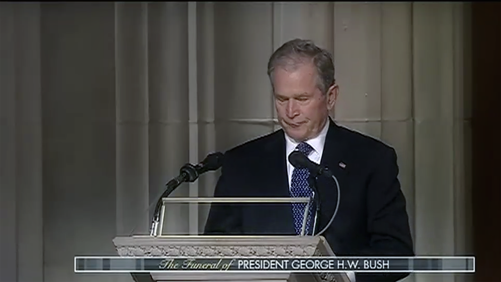 Bush eulogy