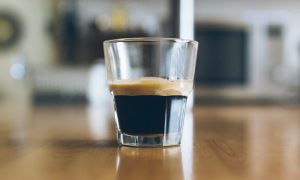 tip the espresso