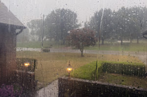 rainy fall day in Indiana