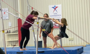 Colette at gymnastics
