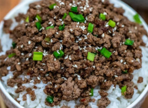 korean ground beef bowl
