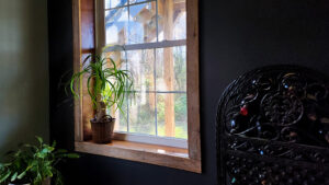 outside through window