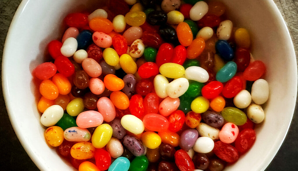 bowl of jelly beans