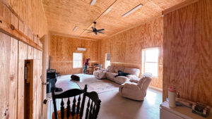 i officially have walls: blow-in insulation is covered
