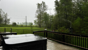 rain on a (not hot) tin roof