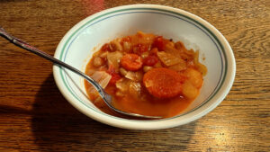 i had stone soup for lunch - least that's what i was told