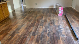 flooring in house not ready for moving in