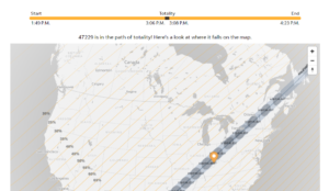 path of totality for solar eclipse
