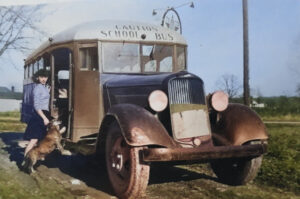 Crothersville school bus in the late 30's and early 40's