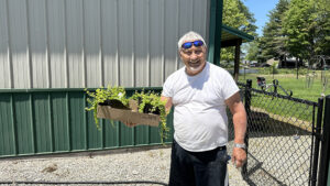 Mr. Pesky, the gardener