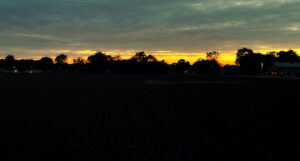 mediocre sunset in the ville