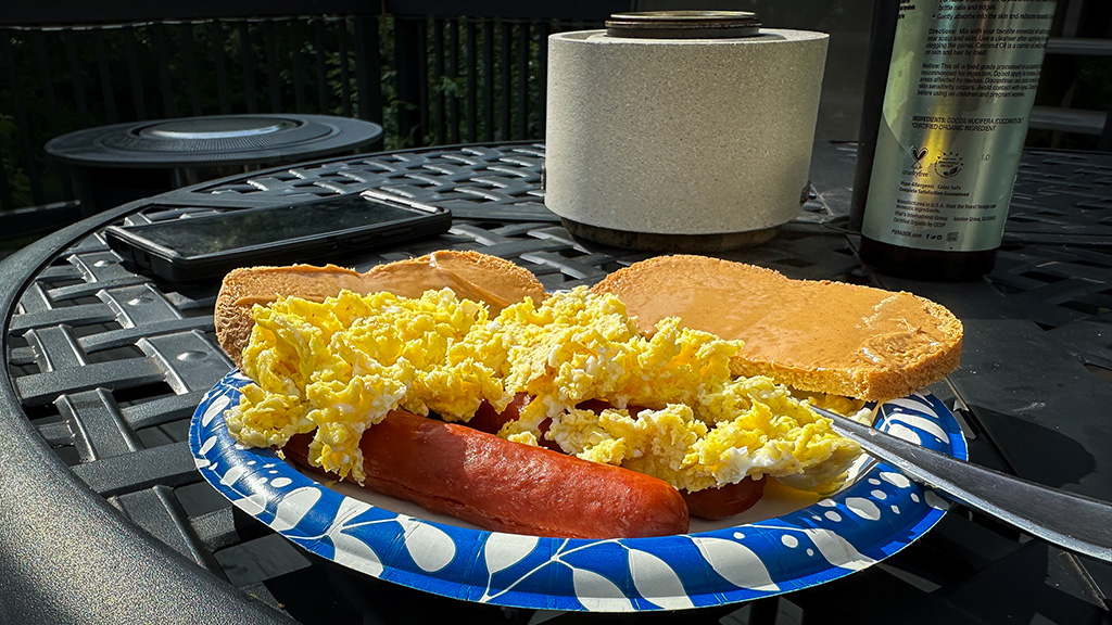big breakfast for me and the hounds