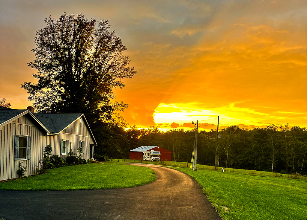 sunset in Scipio