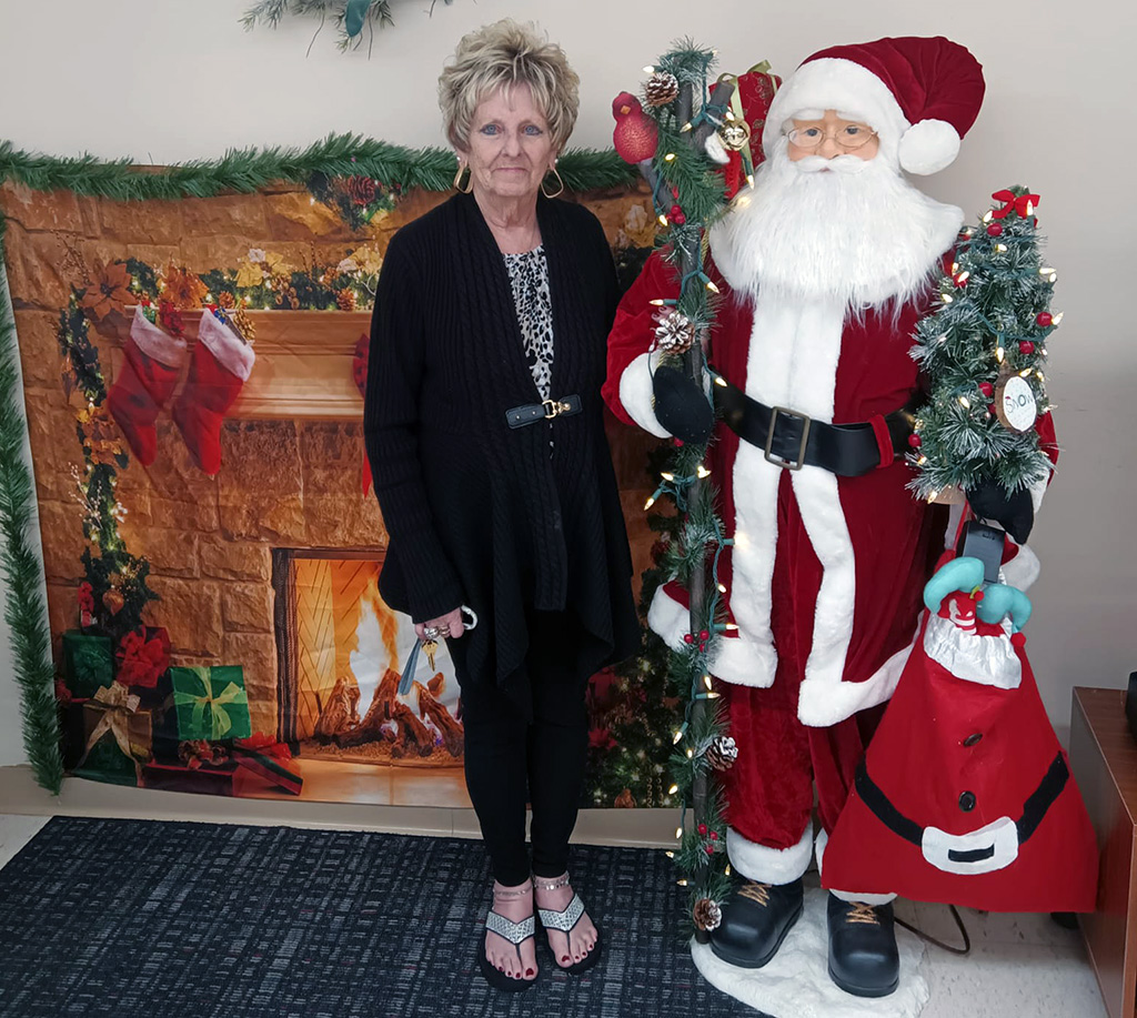 Donna and Santa