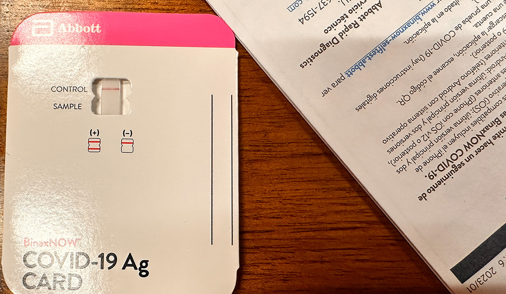 negative covid test