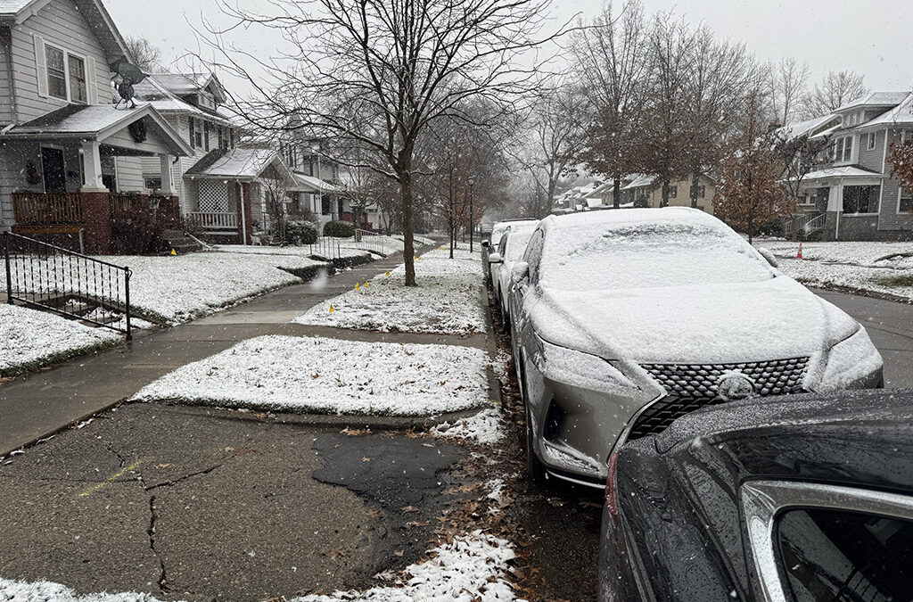 thermometer says 35° but it feels like ten below