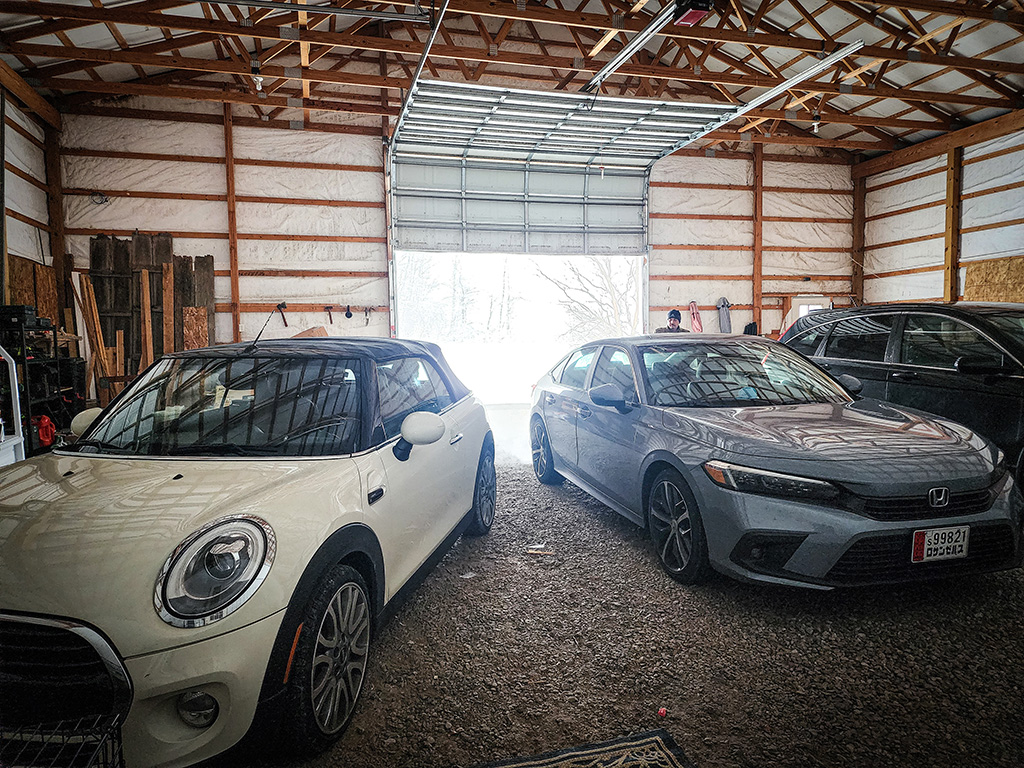 stuck in the garage