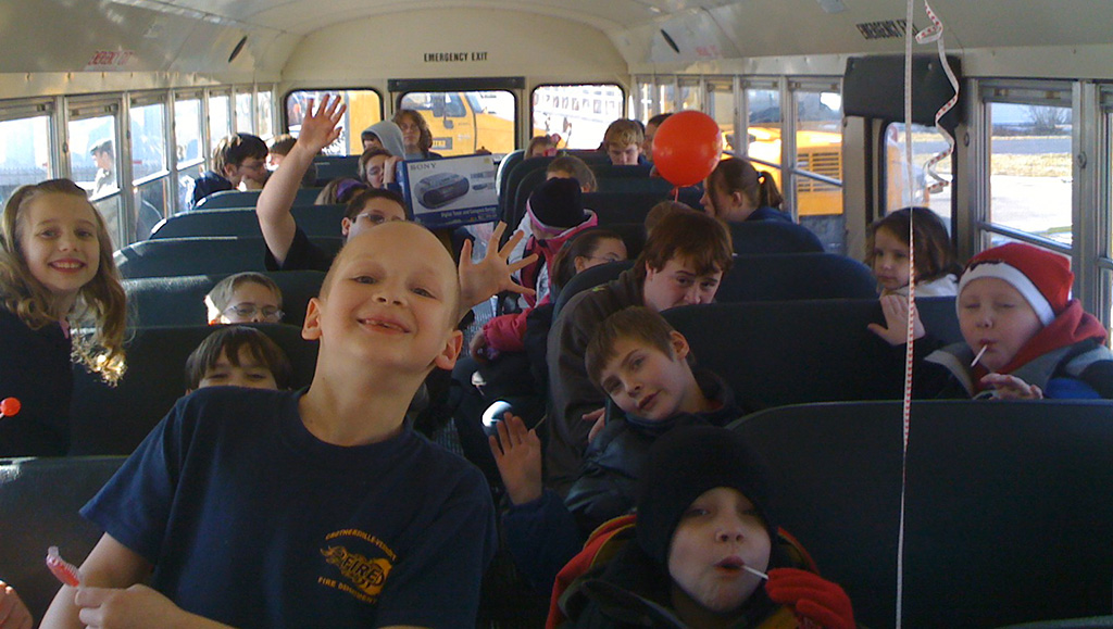 school bus students