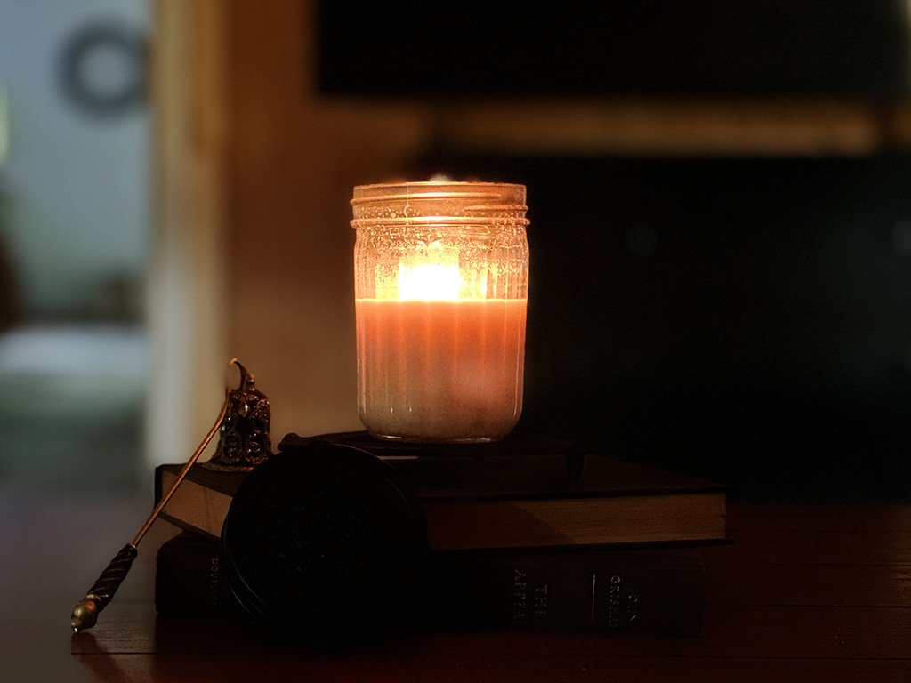 burning candle