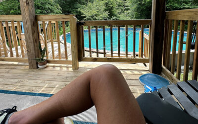 the pool is naked and it wasn’t easy to get it that way
