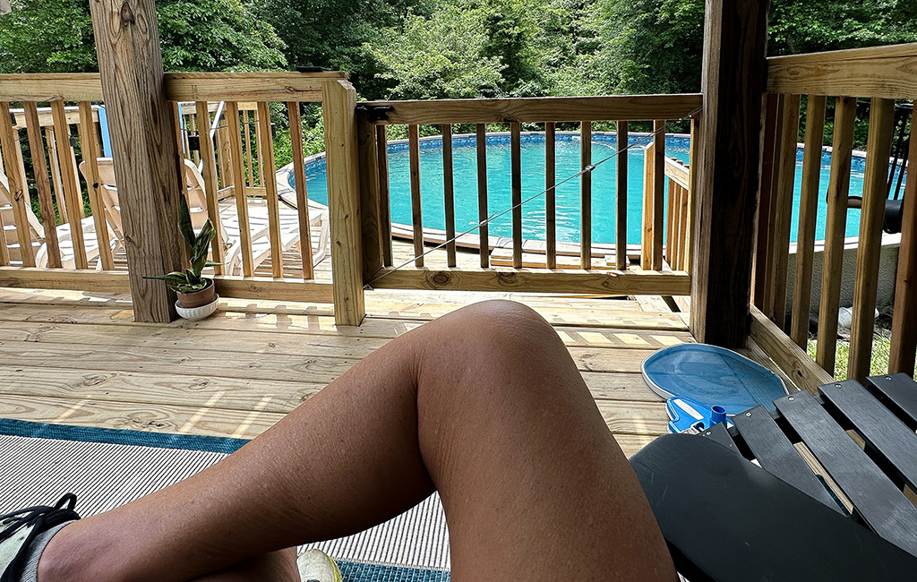 pool cover is off