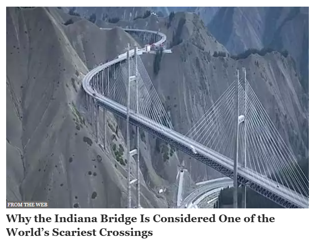 fake Indiana bridge