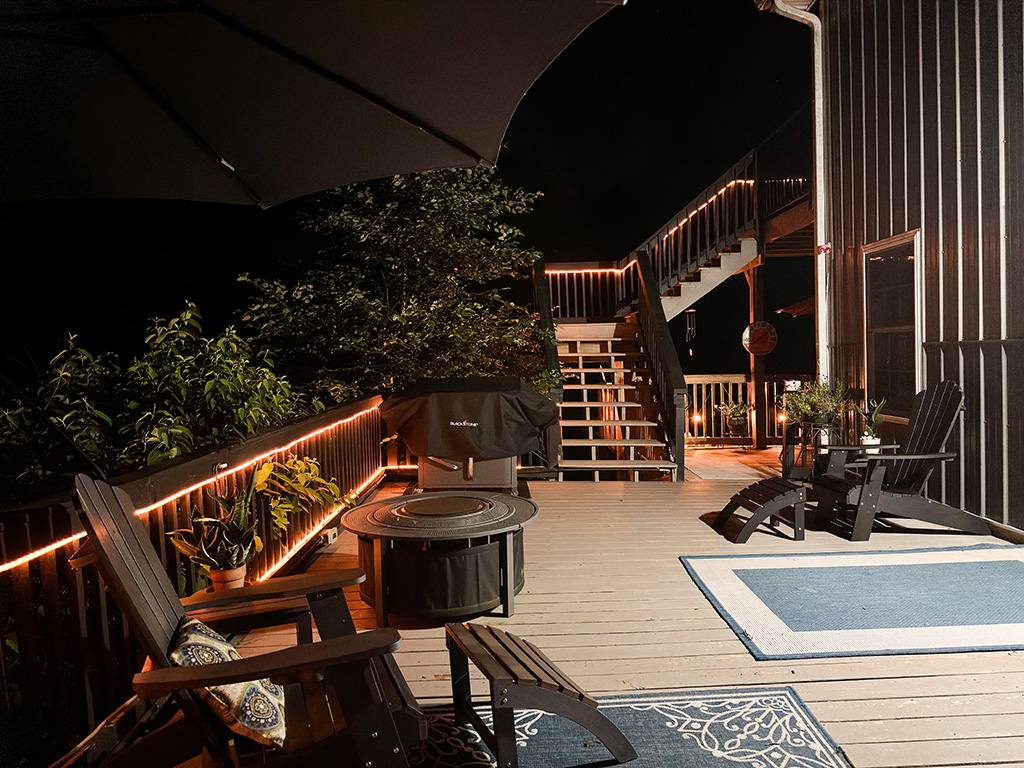 deck at night