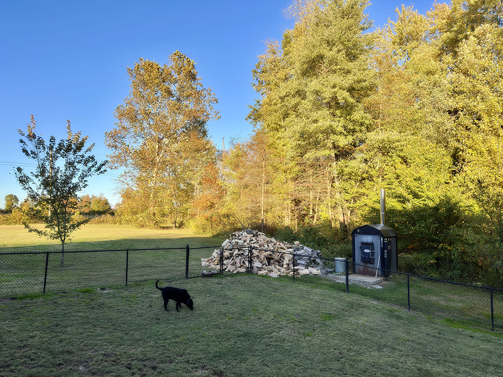 wood and outside boiler