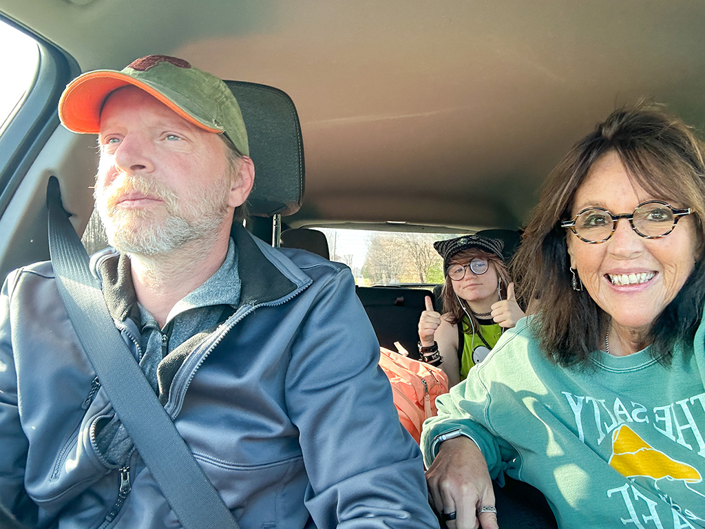 Me & Perry taking coco home.