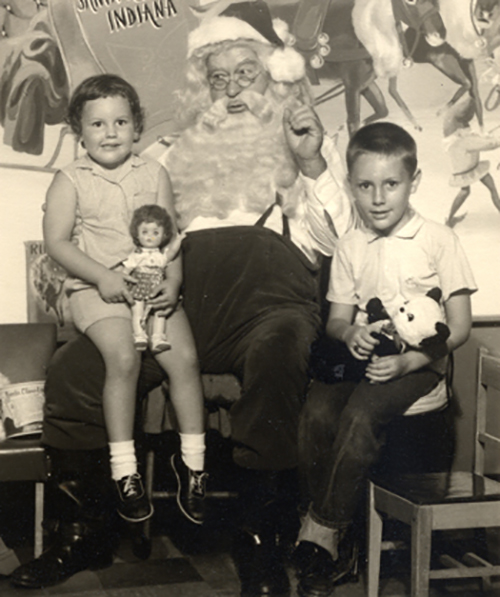 me and Scott with Santa