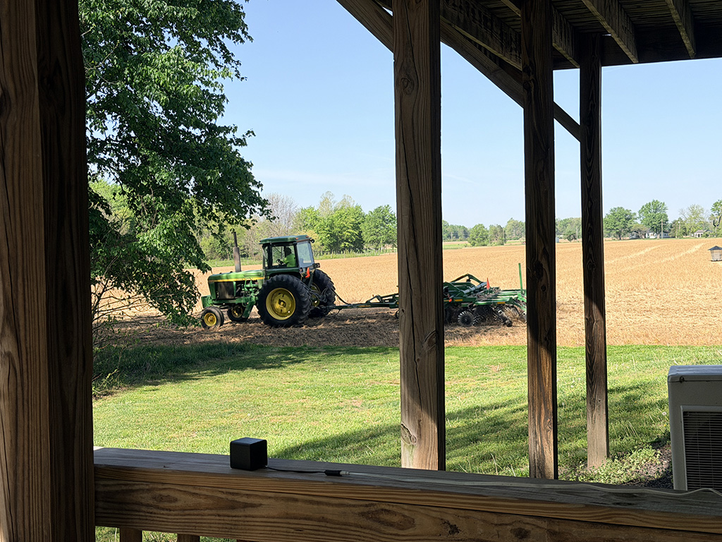 Mr. Farmer hard at work.