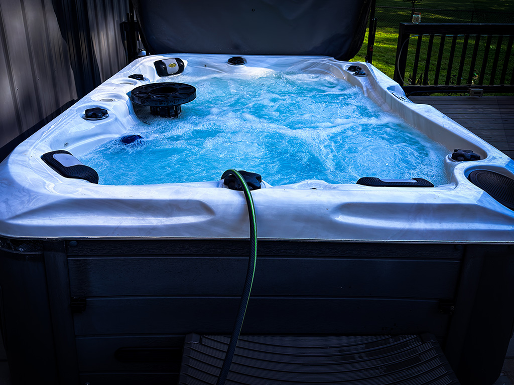 hot tub is ready