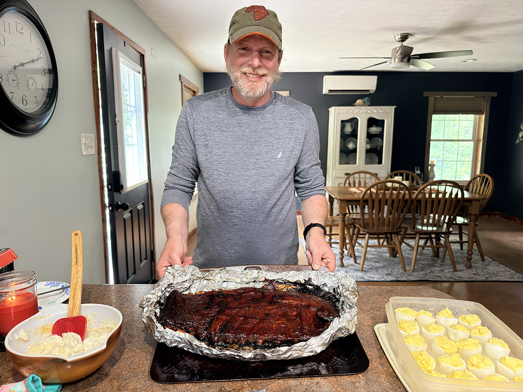 Perry made spare ribs!