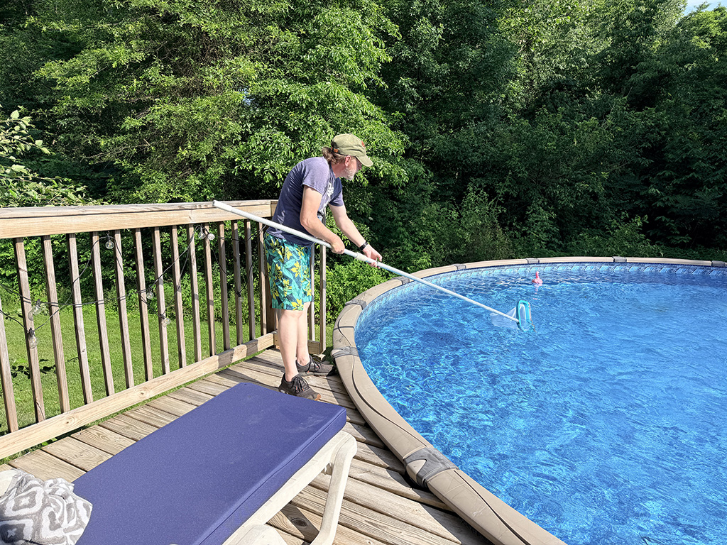 Perry cleaning our back-up stay cool plan
