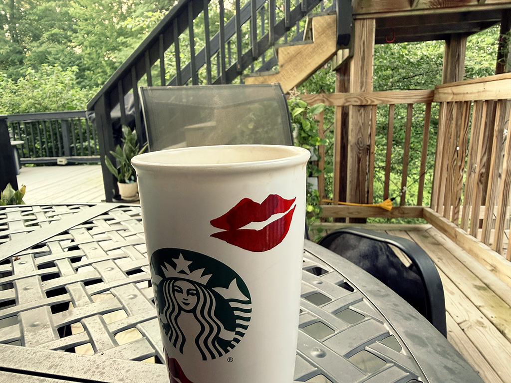 coffee on the deck