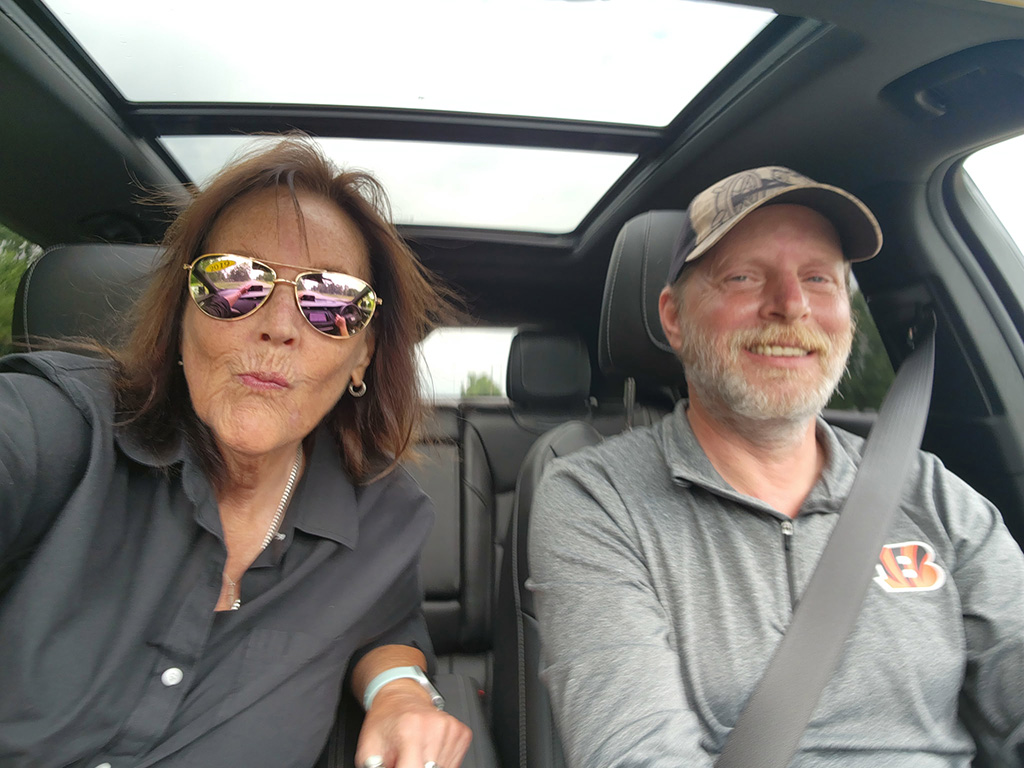 selfie in new car